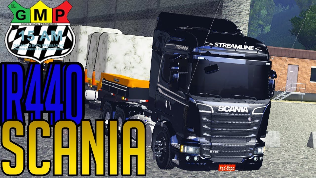 Scania R440 Qualificada No RodoTrem 57T - ETS 2 Mod BR