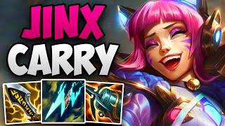 INSANE JINX SOLO CARRY IN CHALLENGER! | CHALLENGER JINX ADC GAMEPLAY | Patch 14.6 S14