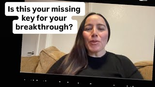 Is this the missing key for your breakthrough? 