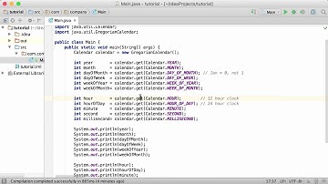 62.Java Tutorial - #62 - java.util.Calendar & GregorianCalendar