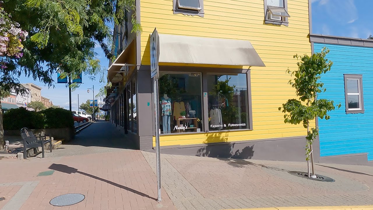 Ladysmith BC Canada. Downtown Walking Tour of Historical Town