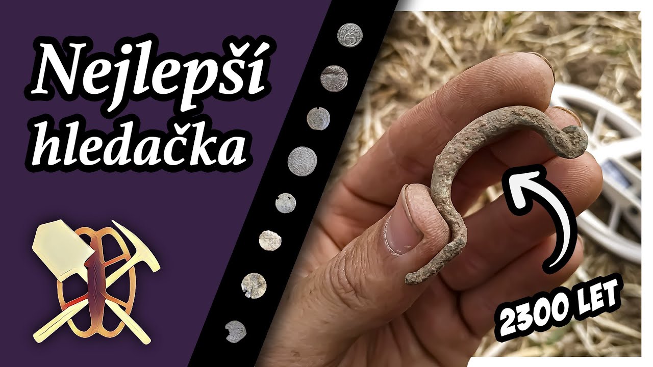 Hledači pokladů našli osm stříbrných mincí a keltskou sponu detektorem kovů