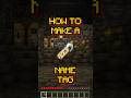 Minecraft: How to make a Name Tag | Recipe 152 (Upcoming Update, 26.1-snap)