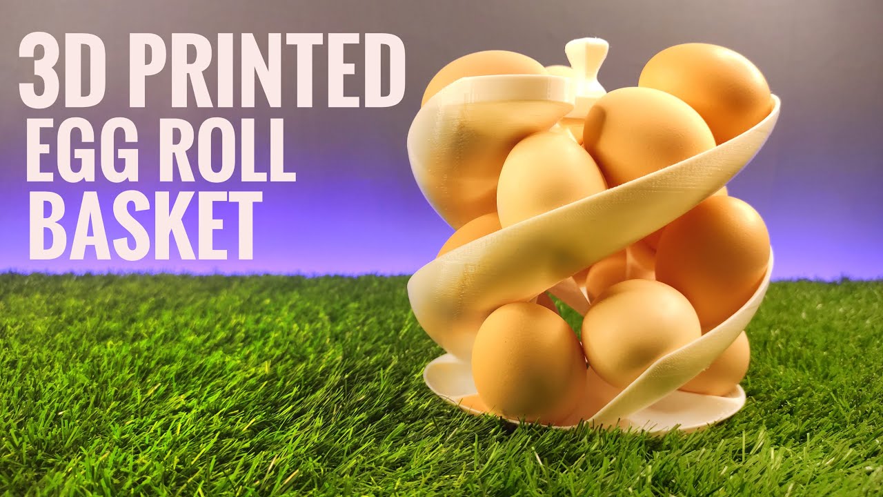 🥚3D Printed Egg Roll Basket 3D Printing Timelapse YouTube