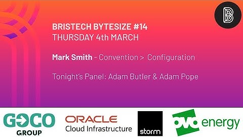 Bristech Bytesize #14 - Mark Smith - Convention over configuration with Ruby on Rails