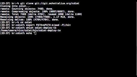 cdist installation and first usage in less than 60 seconds