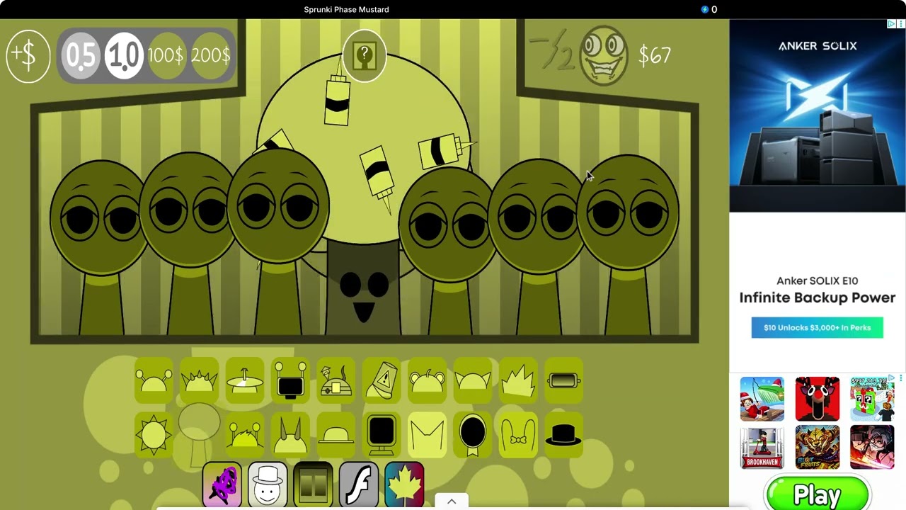 testing mustard sprunkis