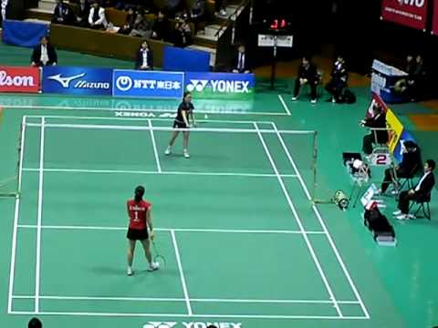 09年度全日本バドミントン準決勝ws平山優v S 後藤愛 １ 1g 1 Youtube