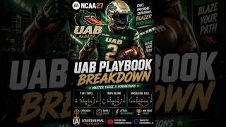 UAB's Spread Offense ! 🐉 NCAA 27 Playbook Breakdown