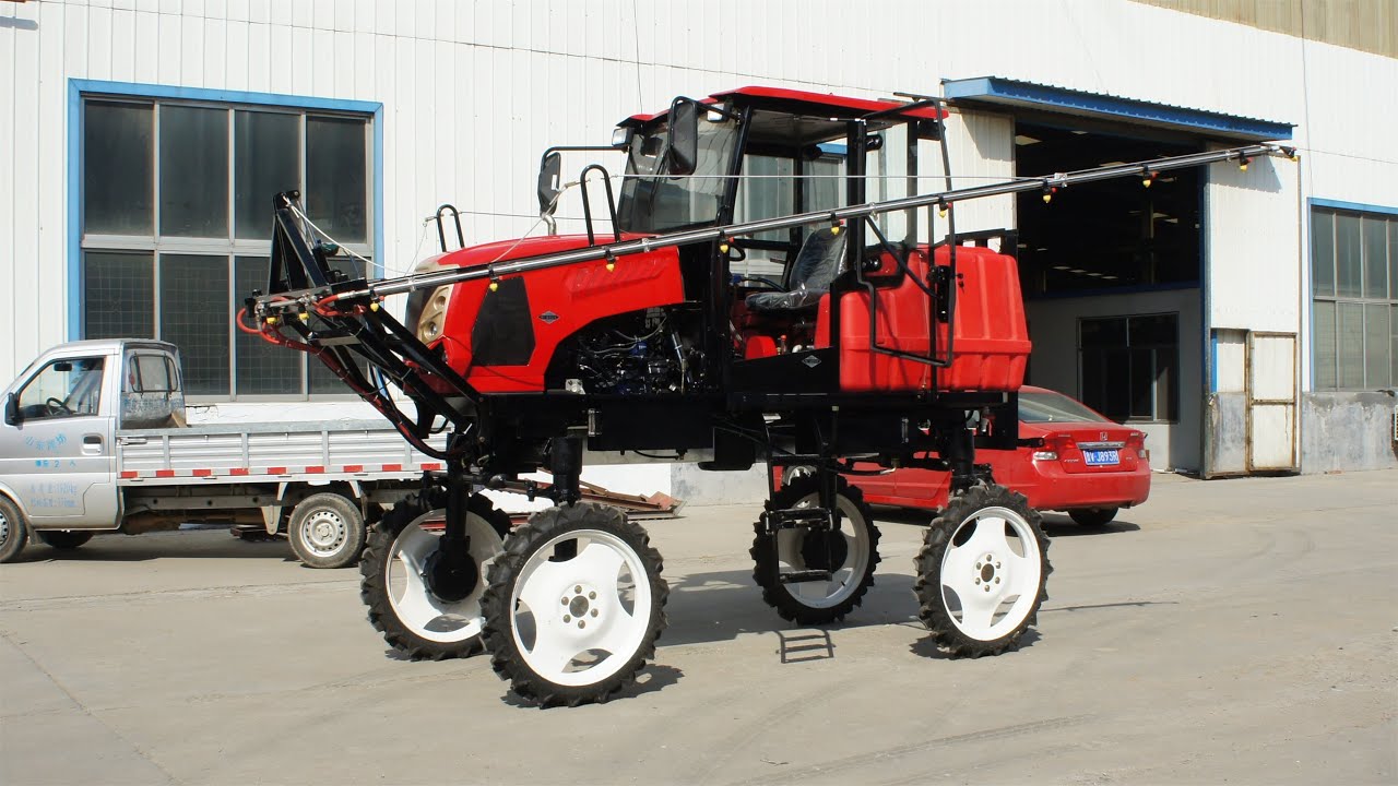 customized for customers boom sprayer with closed cab