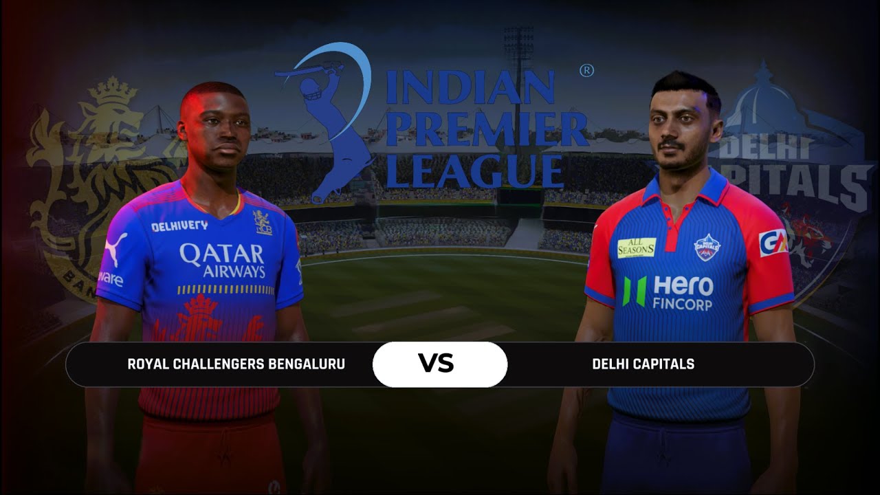 Cricket 24 Indian Premier League - RCB vs DC Matches 24 GamePlay ( 4K 60 FPS )