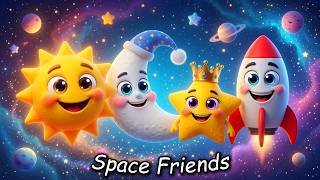 Space Song | Toddler Learning Song | Sun, Moon, Stars & Rocket screenshot 2