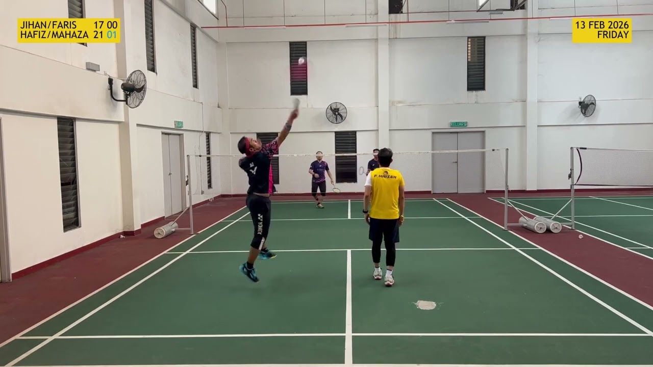 Badminton Men Doubles Social Game Faris/Jihan vs Hafiz/Mahaza