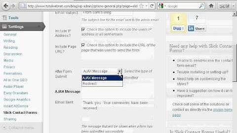 Video 28 - How to Install and Use A Contact Form Plugin.avi