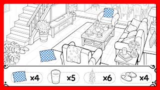 Color by Number Find Hidden Objects in Cozy Seaside Loft Zen Color app #coloringbook screenshot 5