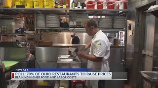 Poll: 70% of Ohio restaurants to raise prices
