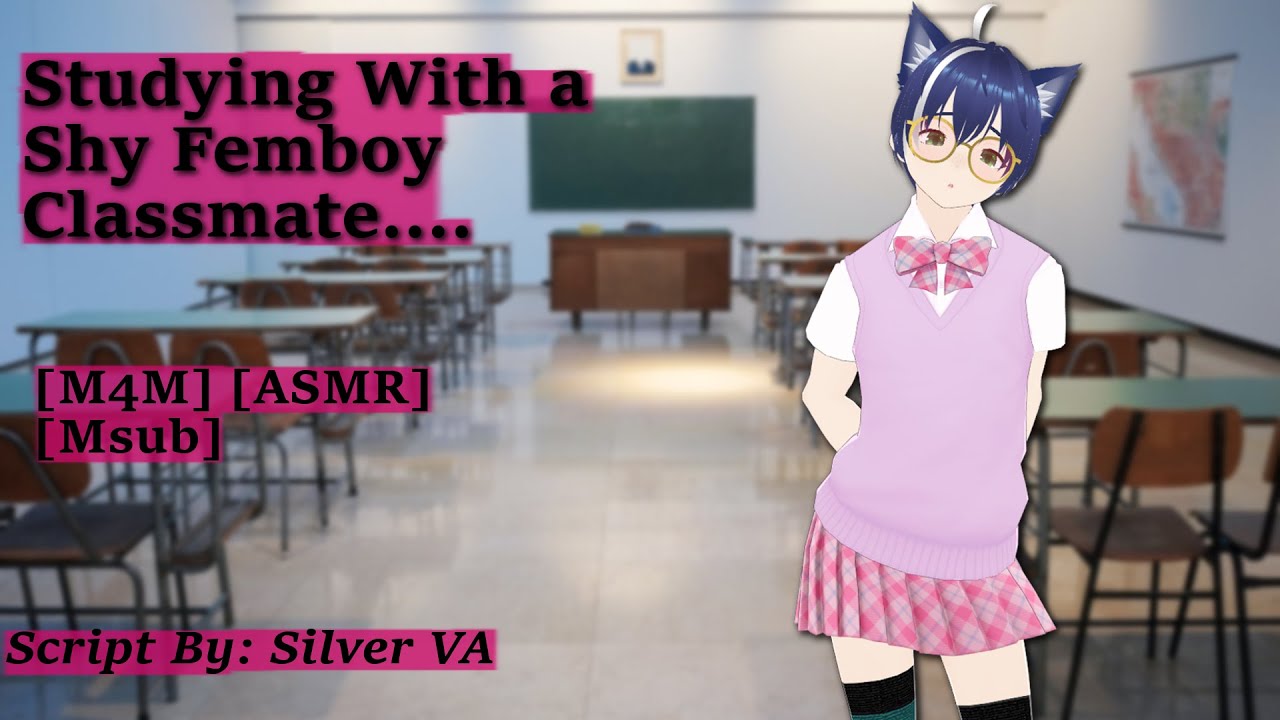 [M4M] Studying with a Shy Femboy Classmate [ASMR](msub) - YouTube