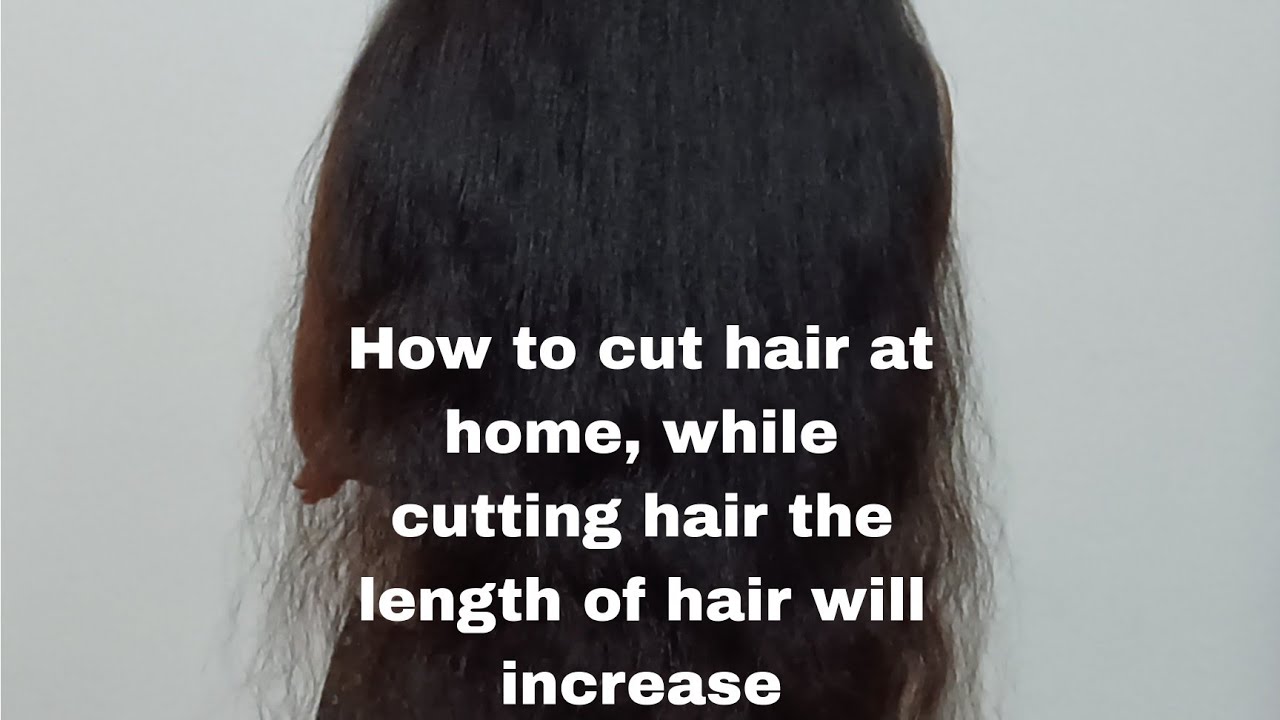How to cut hair at home, while cutting hair the length of hair will ...