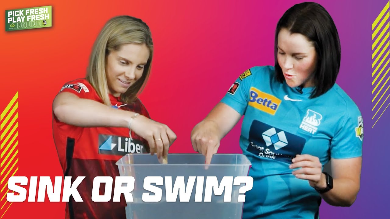 Does a Banana float? WBBL stars play Sink Or Swim YouTube