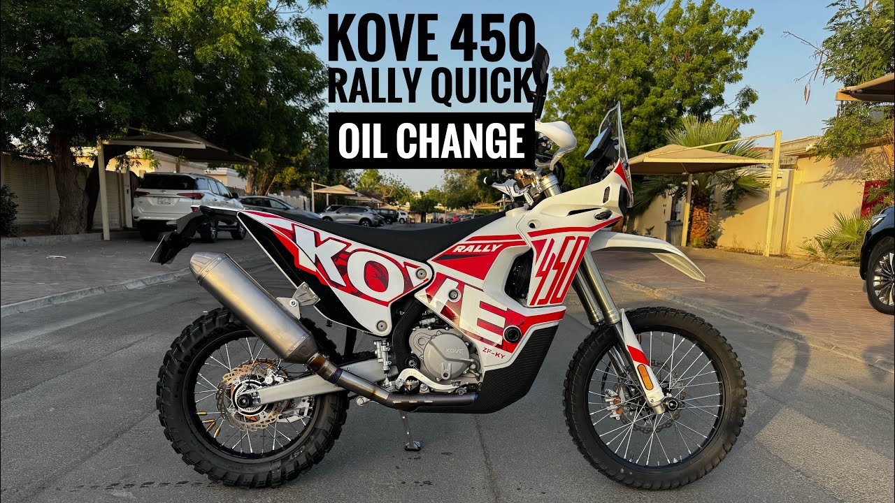 Kove 450 Rally - Dakar Dreaming pt. 4 - Quick Oil Change and Fuel Tank Heat Shield Replacement