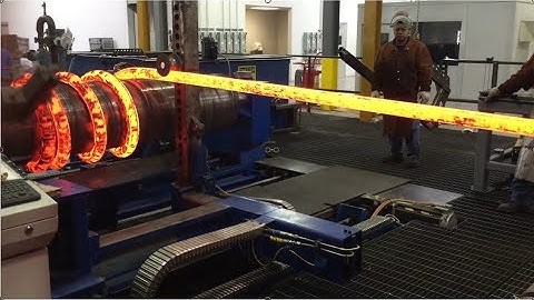 Hot coiling of custom large diameter spring