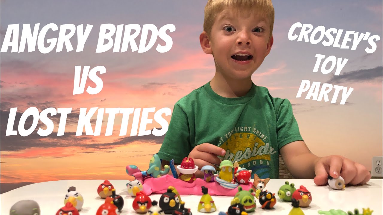 Angry Birds 2 Movie Toys Vs Lost Kitties Toys Angry Birds Tiny Toppers PLUS BONUS FEATURES