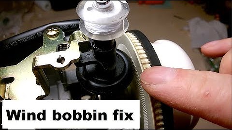Sewing machine wind bobbin not working - fix