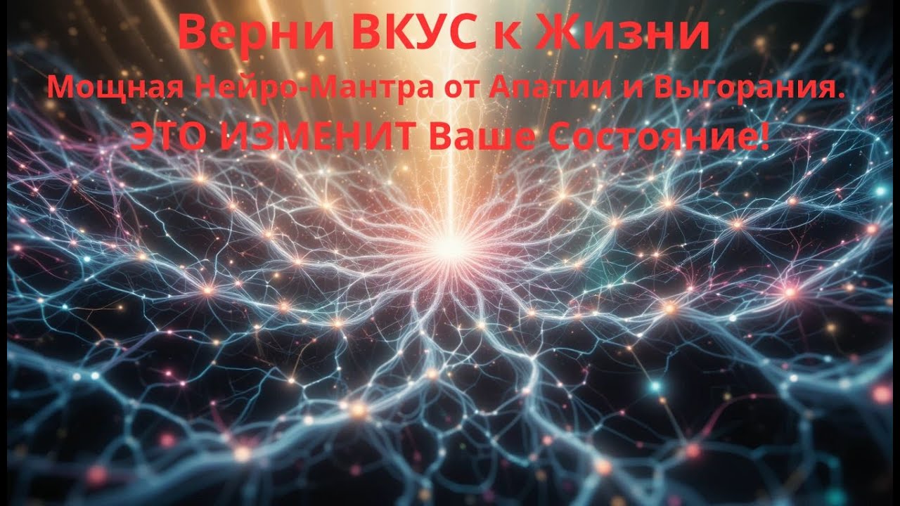 Верни ВКУС к Жизни | Мощная Нейро-Мантра от Апатии и Выгорания. ЭТО ИЗМЕНИТ Ваше Состояние!