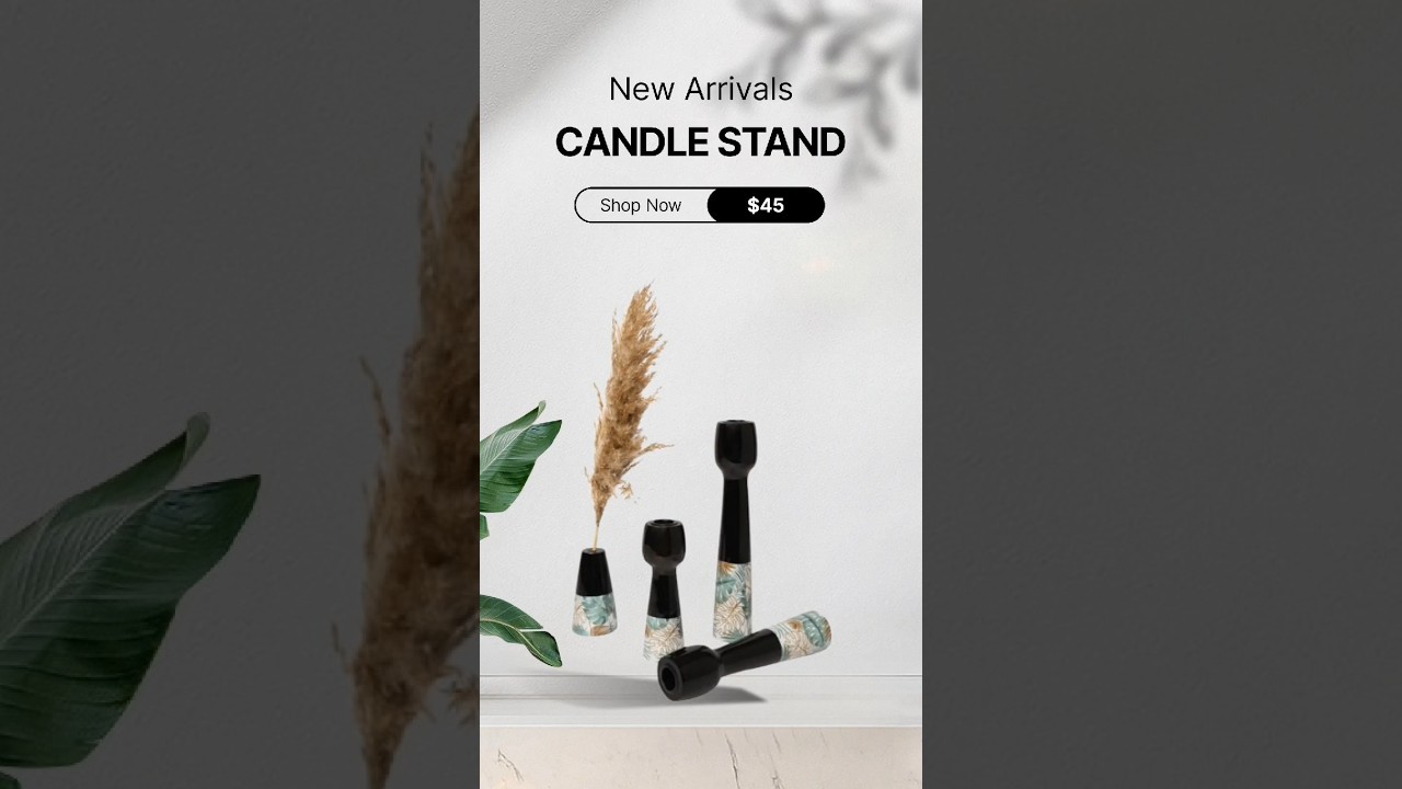 Handmade Wooden Candle Holders 🕯️✨ | Rustic Taper Candle Stands 🌲