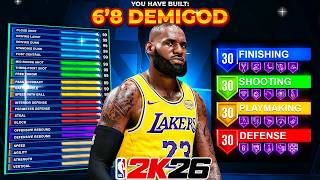 The BEST 6'8 DEMIGOD BUILD in NBA 2K26 (ZERO WEAKNESSES + NO CAP BREAKERS)