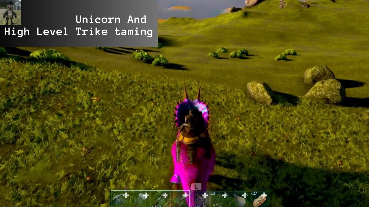 Unicorn And High Level Trike taming Ark Switch Ragnarok Ep3 YouTube