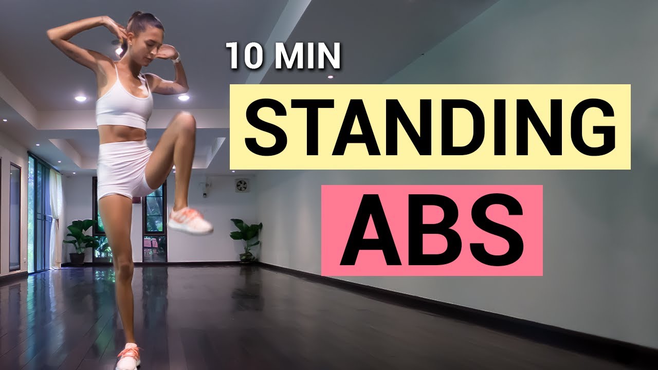 10 MIN Standing ABS Workout | No Equipment & Beginner Friendly - YouTube