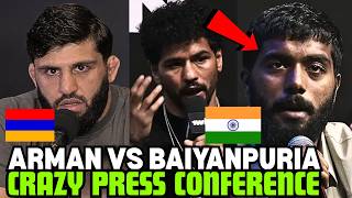 Arman Tsarukyan Vs Ankit Baiyanpuria Press Conference And Neeraj Goyat Goes Crazy (ARMENIA Vs INDIA)