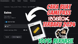 HOW TO MAKE THE LATEST ROBLOX GAMEPASS ON A COMPUTER OR LAPTOP 2024 KO TUTORIAL