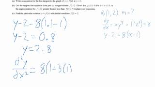 AP calculus AB 2010 frq 6