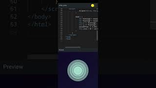 ✨ This Orb Moves Like It's Alive! 🔵 | HTML, CSS & JS #glowing #orbs #animation #p5js #coding