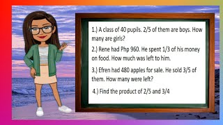 Detalles Solve Word Problems Involving Multiplication Without or With Addition or Subtraction of Fractions Noticias