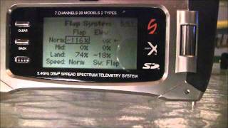 how to set up FLAPPERONS/SPOILERONS on DX7S/DX8