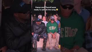 Kanye And Pharrell Looking Like They Are Ready To Sample This Song 🤣 #kanyewest #pharell