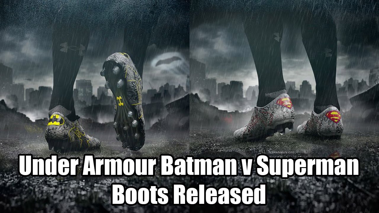 Under Armour Clutchfit Batman V Superman Boots Released, Closer Looks -  YouTube