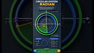 Circular System in Radian. #education #physics #science #amazing #shorts #shortvideo