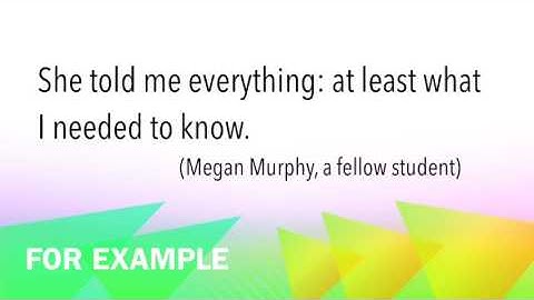 Colon Mini Lesson Video