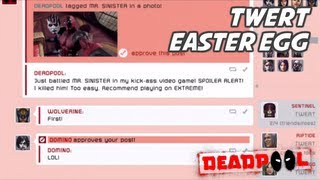Deadpool Video Game - Twert Twitterfacebook Easter Egg Xbox 360 Ps3 Pc Hd