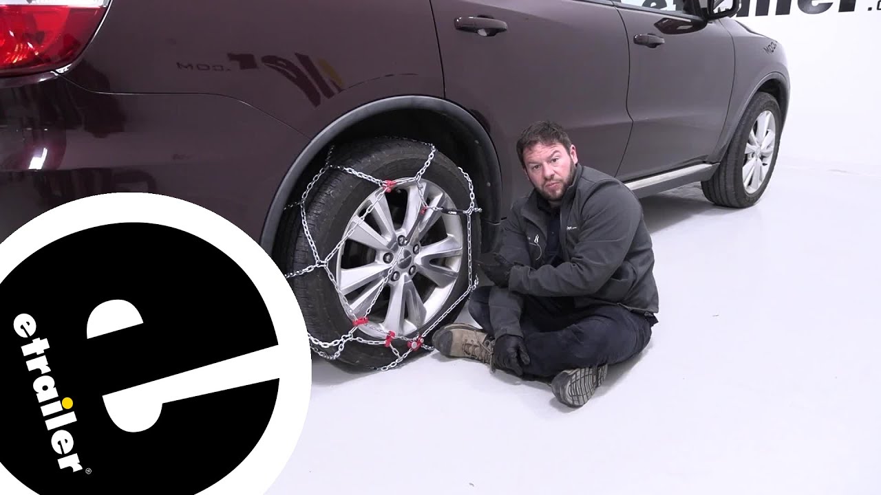 etrailer Konig Standard Snow Tire Chains Installation 2012 Dodge