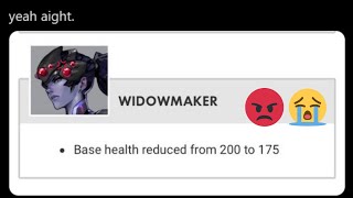 They Nerfed Widowmaker Again 😭 (Overwatch)