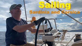SAILING Sardinia and Corsica - fun at the helm - docking in Corsica - some very windy conditions!