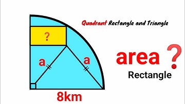 Can you find area of the rectangle? | (Fun Geometry Problem) | #math #maths | #geometry