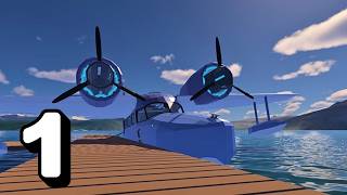 Flying A Plane I Build With Spare Parts In LAKEHOPPER!