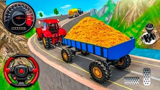 Cargo tractor simulator game 💥 _ heavy tractor trolley cargo simulator 3d game | android game || screenshot 4