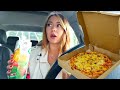 МУКБАНГ ПИЦЦА В МАШИНЕ | не АСМР | MUKBANG PIZZA asmr | ЖЕНЩИНЫ - ТЕРПИЛЫ |